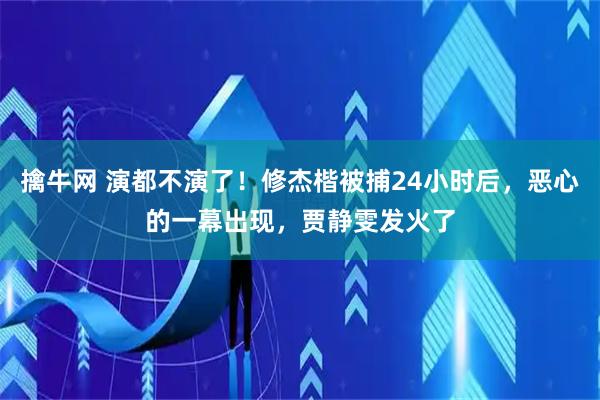 擒牛网 演都不演了！修杰楷被捕24小时后，恶心的一幕出现，贾静雯发火了